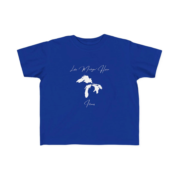 Illinois  Lake  Michigan-Huron  Toddler  T-shirt  front  position  view  from  front  royal.webp
