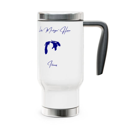 Illinois  Lake  Michigan-Huron  Travel  Mug  other  position  view  from  right  14oz.webp
