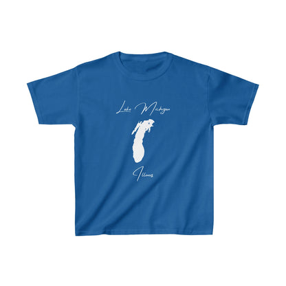 Illinois  Lake  Michigan  Youth  T-shirt  front  position  view  from  front  royal.webp