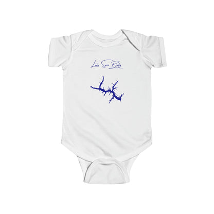 Illinois  Lake  Sara  Onesie  front  position  view  from  front  white.webp