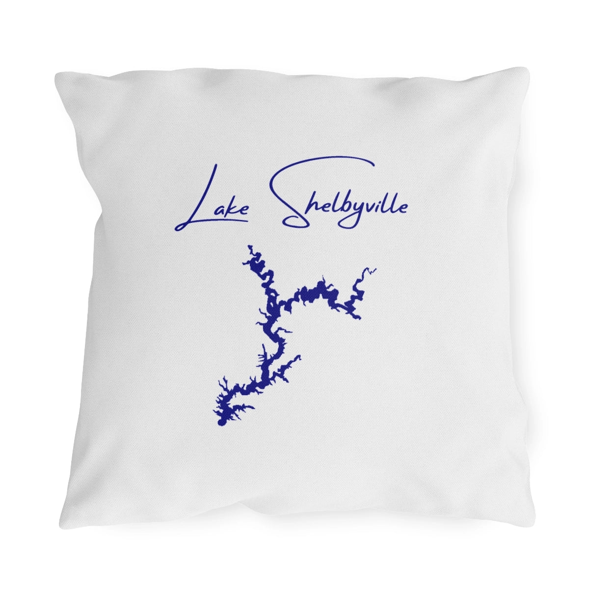 Illinois  Lake  Shelbyville  Outdoor  Pillow  front  position  view  from  front  18  x  18.webp