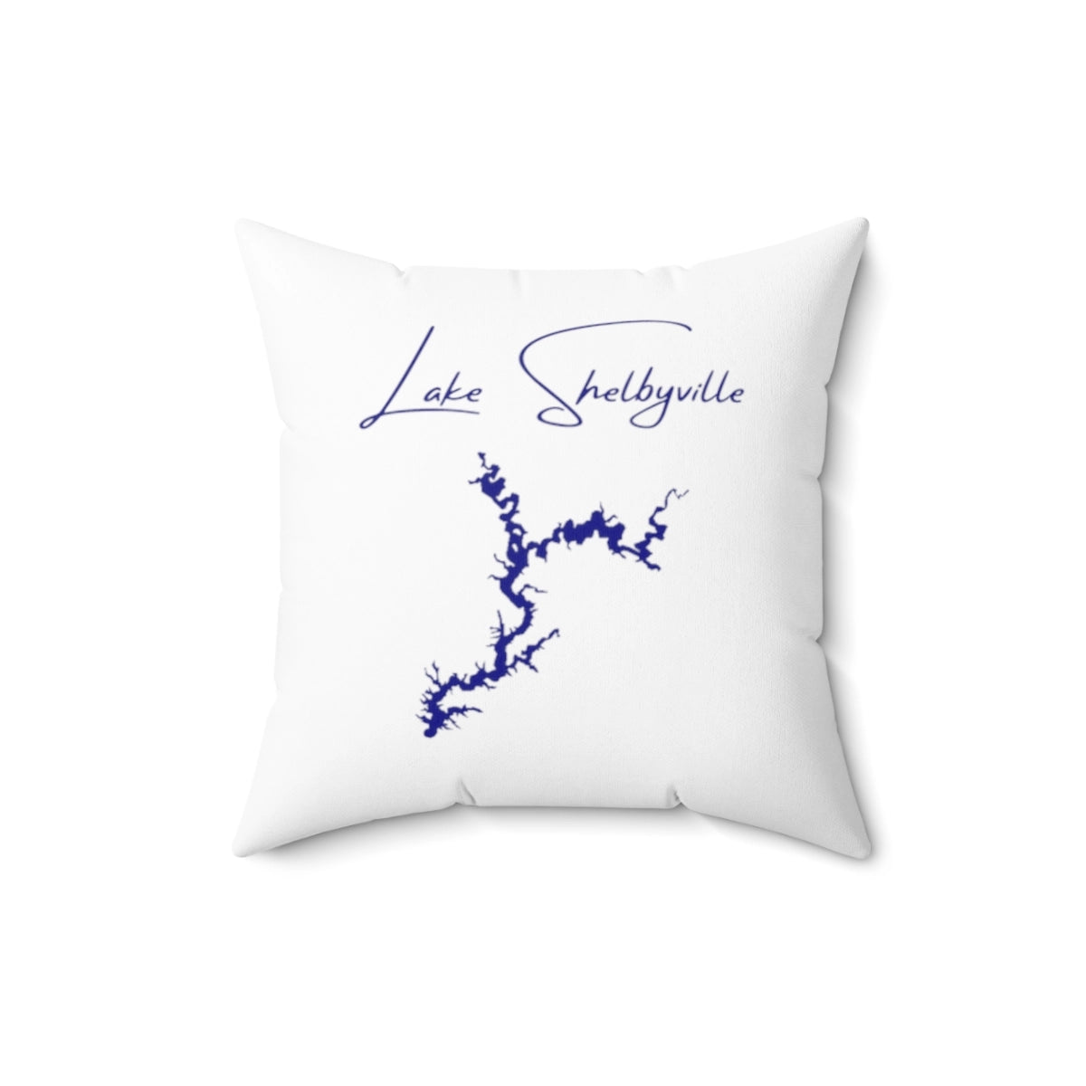 Illinois  Lake  Shelbyville  Pillow  front  position  view  from  back  16  x  16.webp