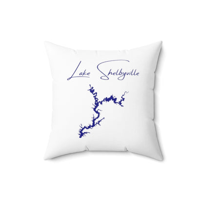 Illinois  Lake  Shelbyville  Pillow  front  position  view  from  back  16  x  16.webp