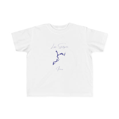 Illinois  Lake  Shelbyville  Toddler  T-shirt  front  position  view  from  front  white.webp