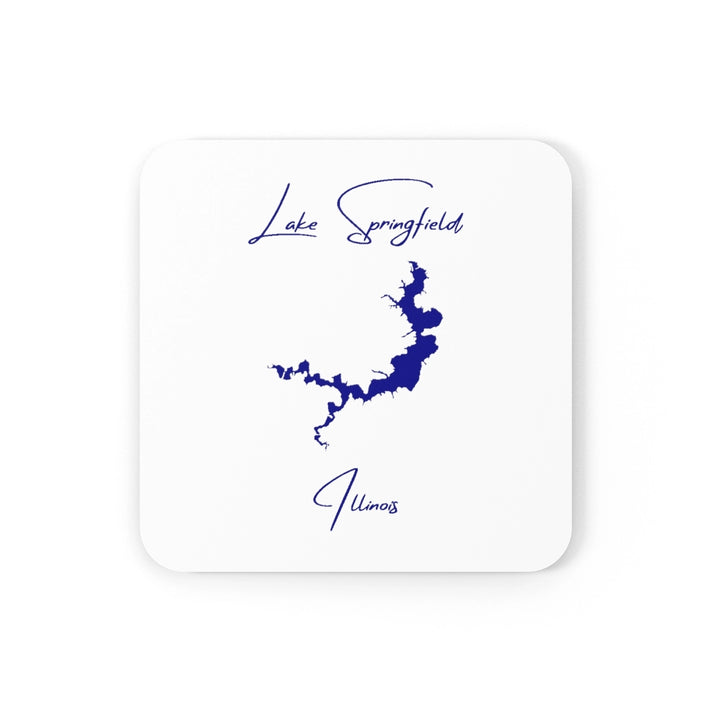 Illinois  Lake  Springfield  Coaster  Set  front  position  view  from  front  3.75  x  3.75.webp