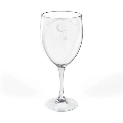 Illinois  Lake  Springfield  Engraved  Wine  Glass  other  position  view  from  back  10.5oz.webp