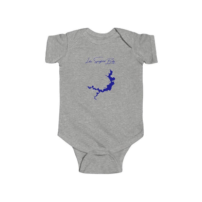 Illinois  Lake  Springfield  Onesie  front  position  view  from  front  heather.webp