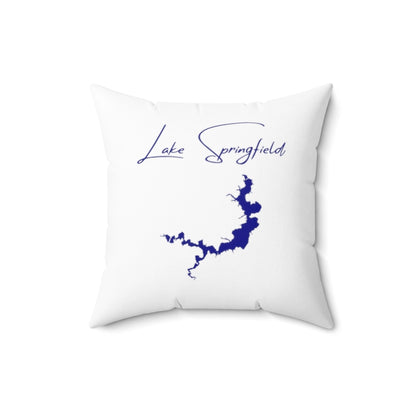 Illinois  Lake  Springfield  Pillow  front  position  view  from  back  16  x  16.webp