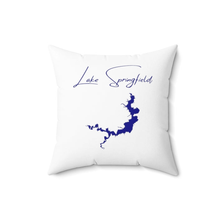 Illinois  Lake  Springfield  Pillow  front  position  view  from  back  16  x  16.webp