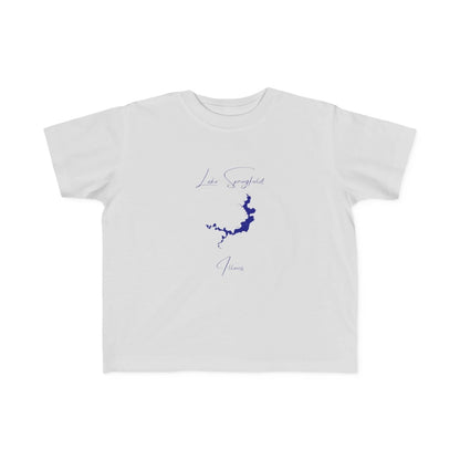 Illinois  Lake  Springfield  Toddler  T-shirt  front  position  view  from  front  silver.webp