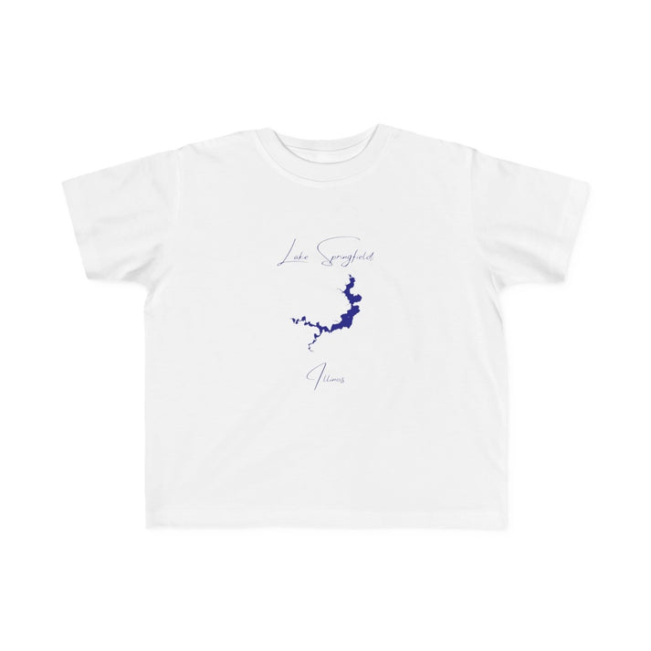 Illinois  Lake  Springfield  Toddler  T-shirt  front  position  view  from  front  white.webp