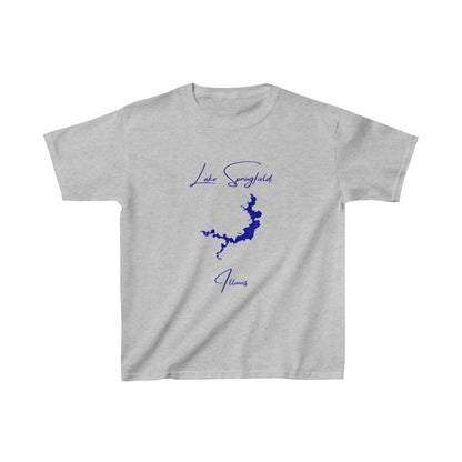 Illinois  Lake  Springfield  Youth  T-shirt  front  position  view  from  front  sport  grey.webp