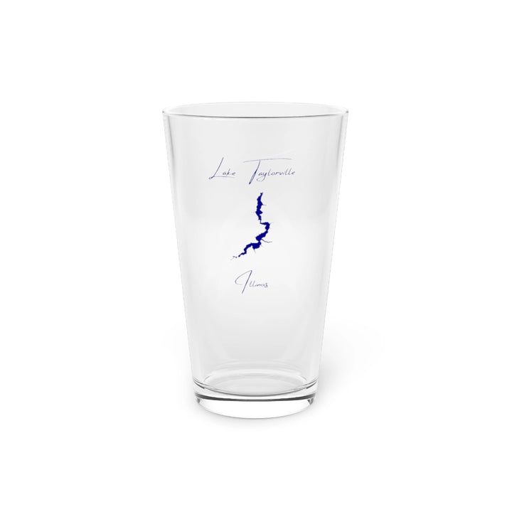 Illinois  Lake  Taylorville  16oz  Pint  Glass  front  position  view  from  front  16oz.webp
