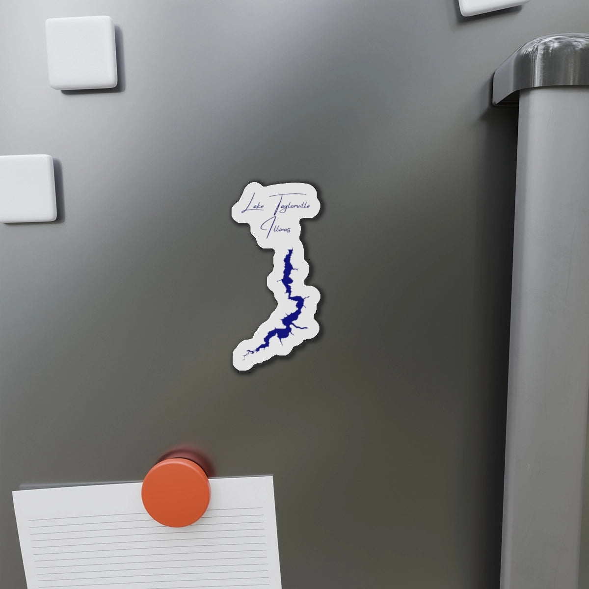 Illinois  Lake  Taylorville  Die  Cut  Magnet  front  position  view  from  context-1  4  x  4.webp