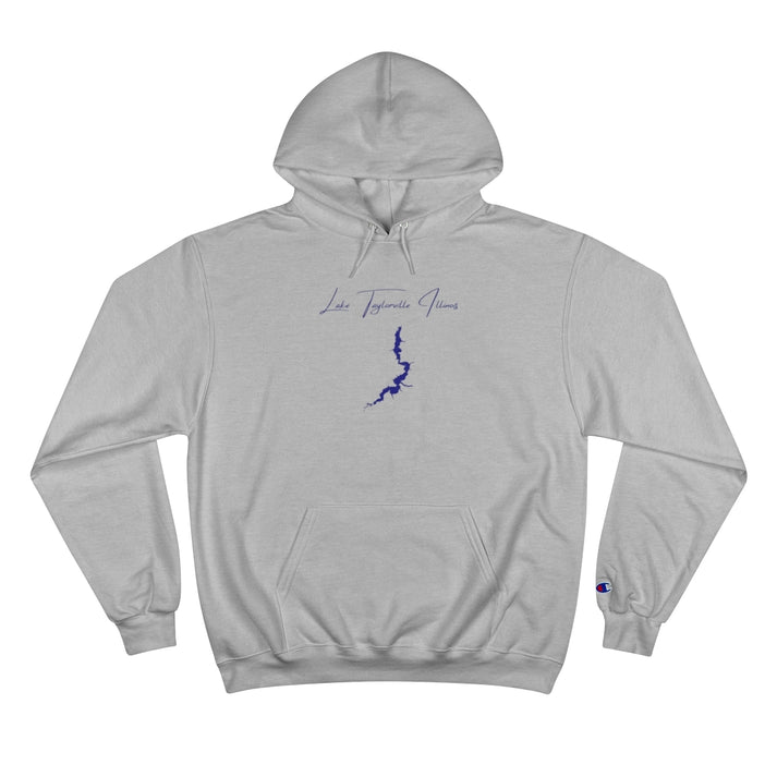 Illinois  Lake  Taylorville  Hoodie  front  position  view  from  front  light  steel.webp