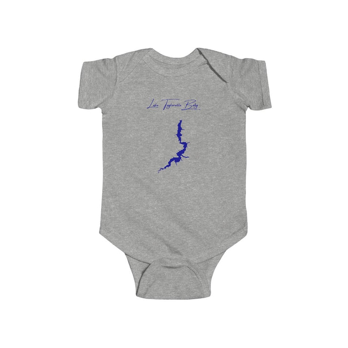 Illinois  Lake  Taylorville  Onesie  front  position  view  from  front  heather.webp