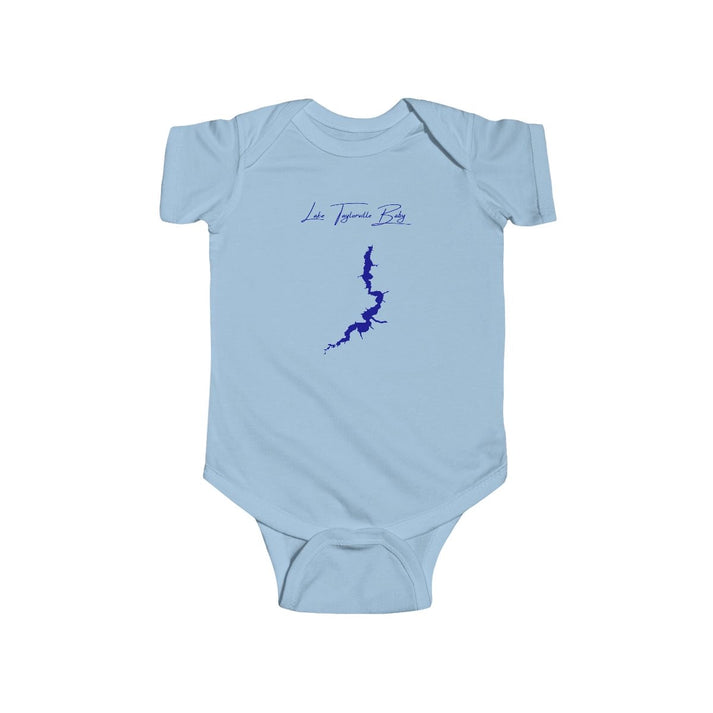 Illinois  Lake  Taylorville  Onesie  front  position  view  from  front  light  blue.webp
