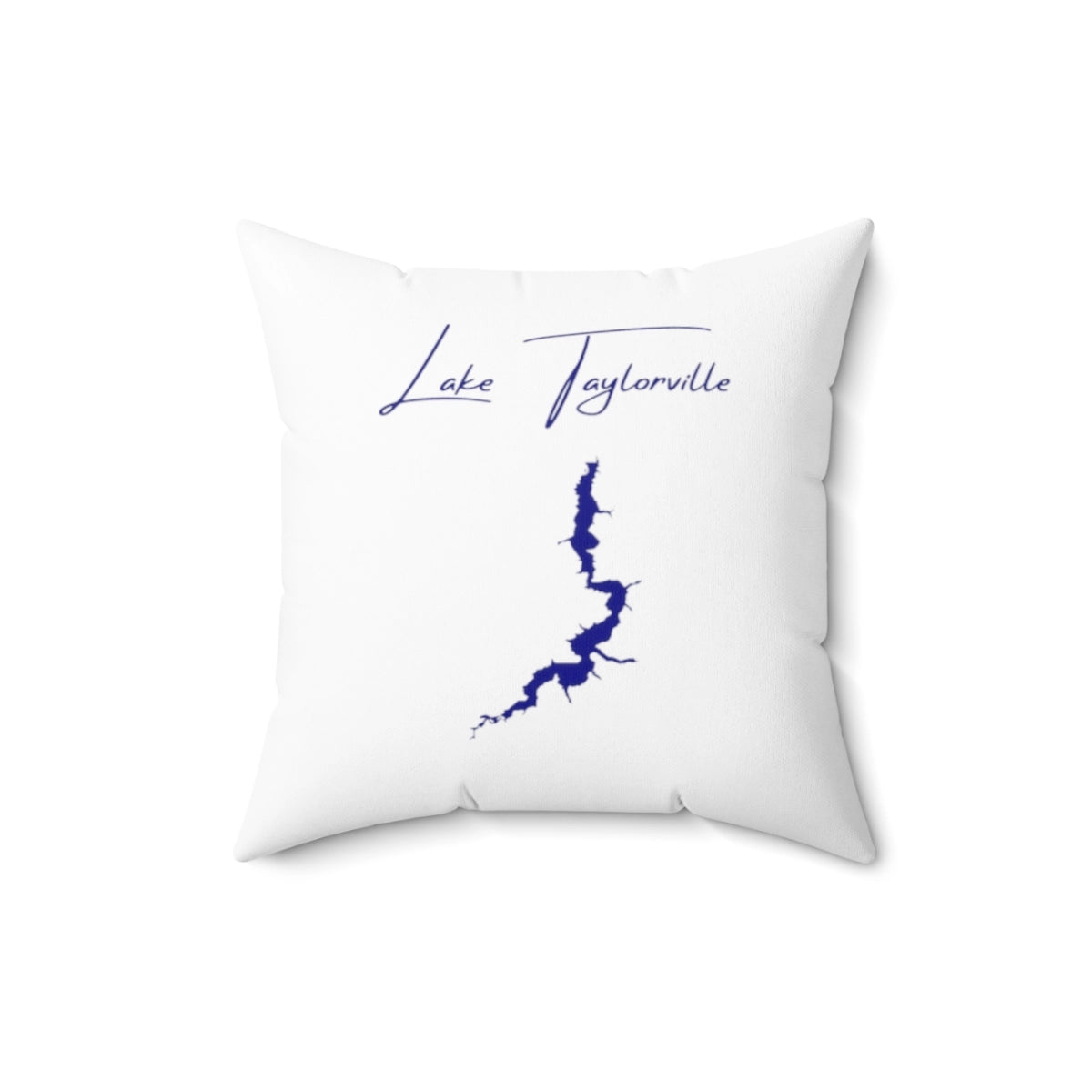 Illinois  Lake  Taylorville  Pillow  front  position  view  from  back  16  x  16.webp