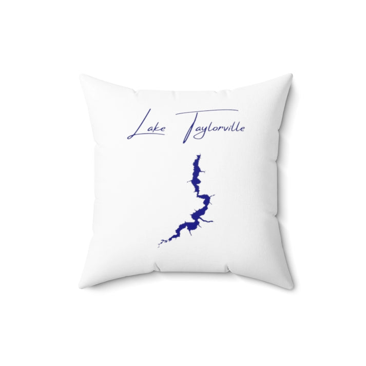 Illinois  Lake  Taylorville  Pillow  front  position  view  from  front  16  x  16.webp