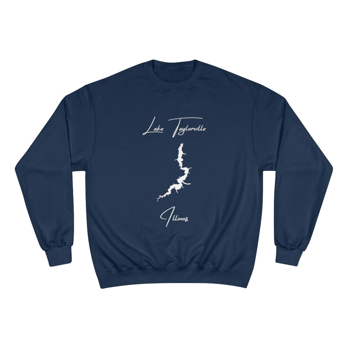 Illinois  Lake  Taylorville  Sweatshirt  front  position  view  from  front  navy.webp
