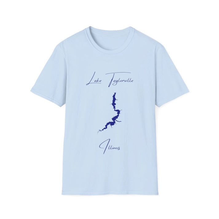 Illinois  Lake  Taylorville  T-shirt  front  position  view  from  front  light  blue.webp