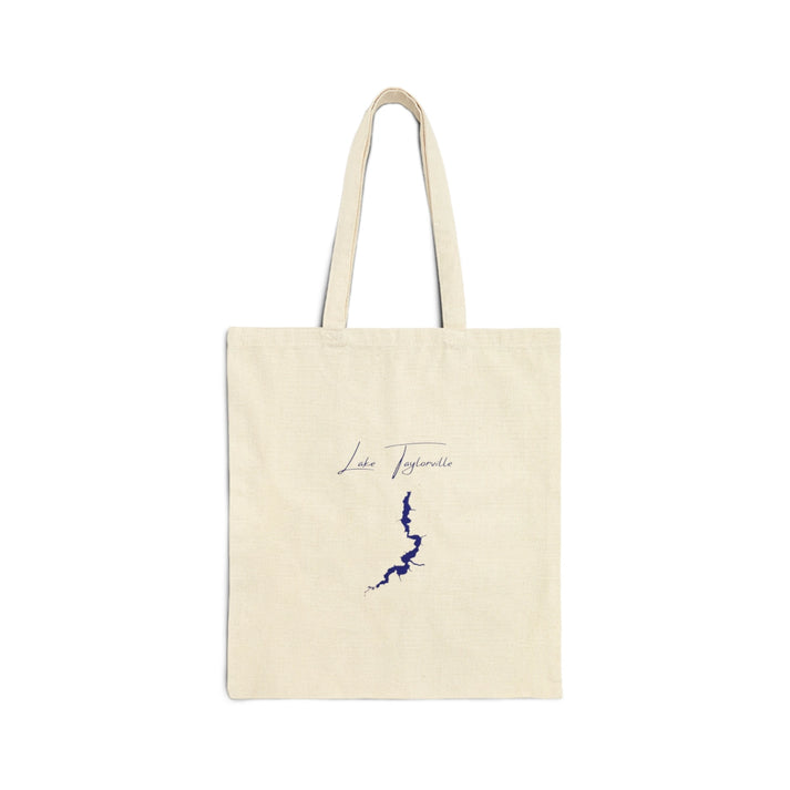 Illinois  Lake  Taylorville  Tote  Bag  back  position  view  from  back  15  x  16.webp