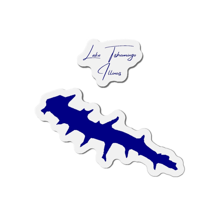 Illinois  Lake  Tishomingo  Die  Cut  Magnet  front  position  view  from  front  4  x  4.webp