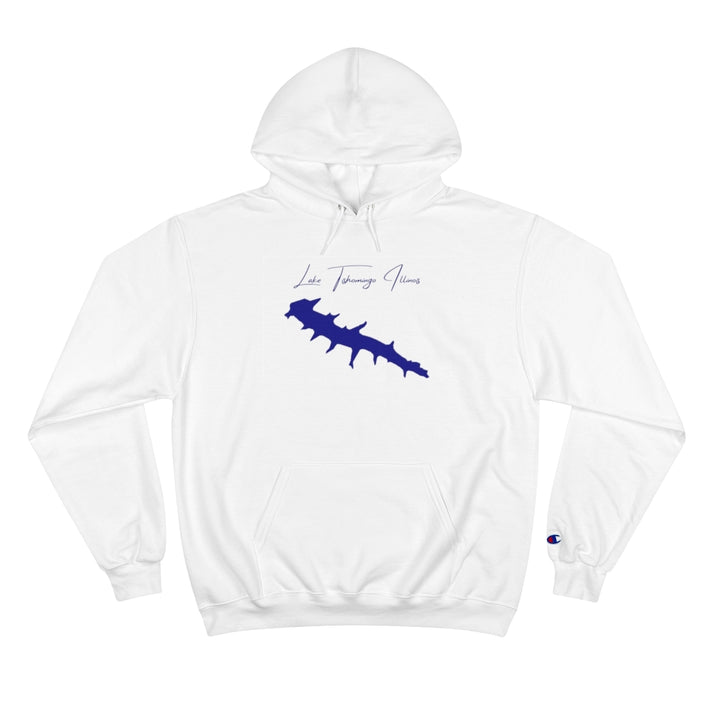 Illinois  Lake  Tishomingo  Hoodie  front  position  view  from  front  white.webp