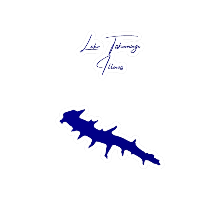 Illinois  Lake  Tishomingo  Vinyl  Decal  other  position  view  from  front  4  x  6.webp