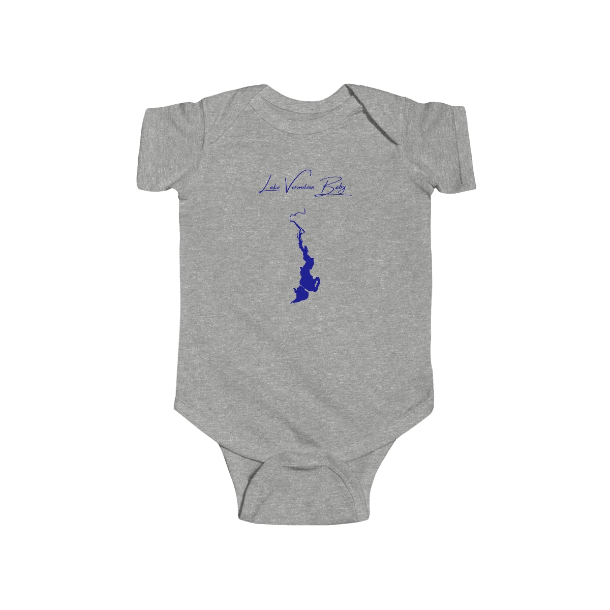 Illinois  Lake  Vermilion  Onesie  front  position  view  from  front  heather.webp
