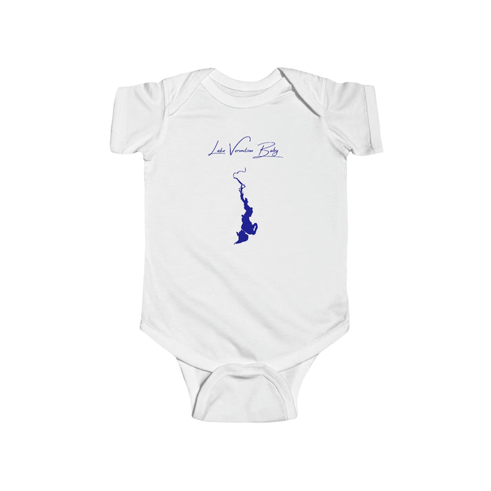 Illinois  Lake  Vermilion  Onesie  front  position  view  from  front  white.webp