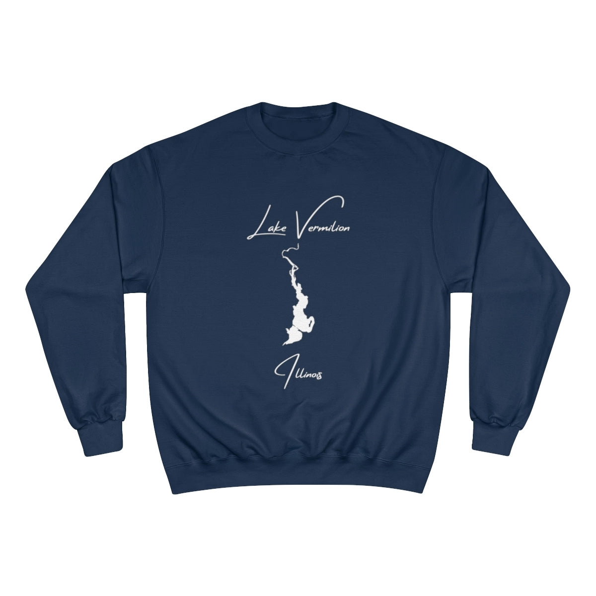 Illinois  Lake  Vermilion  Sweatshirt  front  position  view  from  front  navy.webp