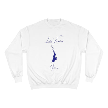 Illinois  Lake  Vermilion  Sweatshirt  front  position  view  from  front  white.webp