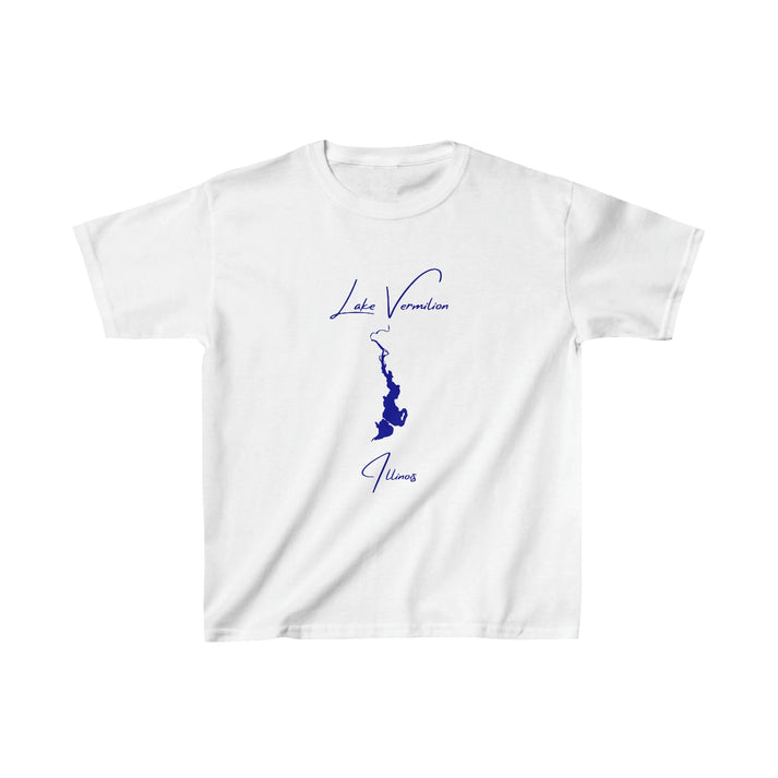 Illinois  Lake  Vermilion  Youth  T-shirt  front  position  view  from  front  white.webp