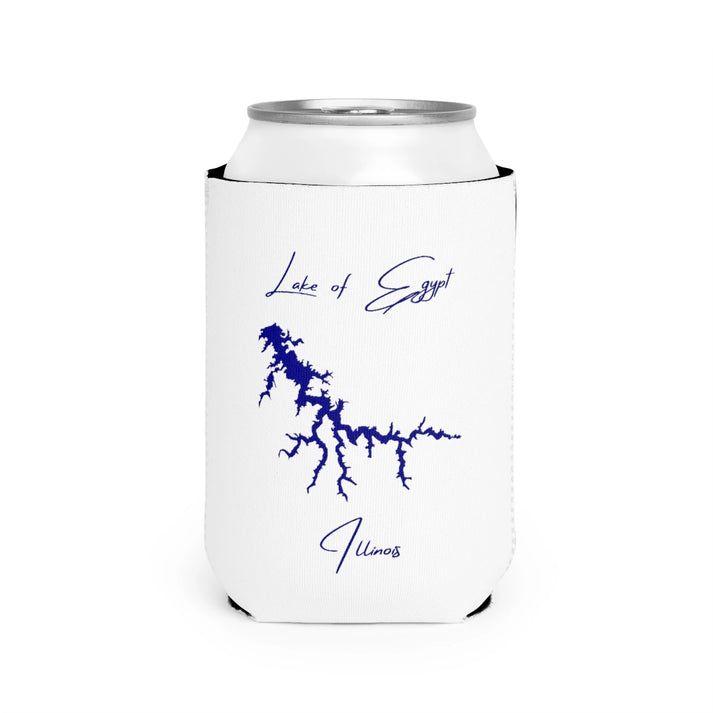 Illinois  Lake  of  Egypt  Can  Koozie  front  position  view  from  front-2  white.webp
