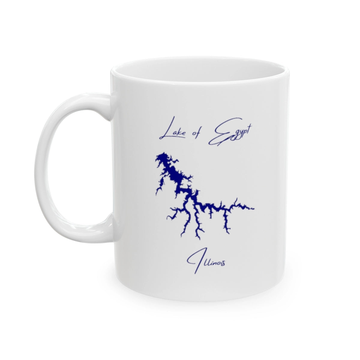 Illinois  Lake  of  Egypt  Ceramic  Mug  other  position  view  from  left  11oz.webp