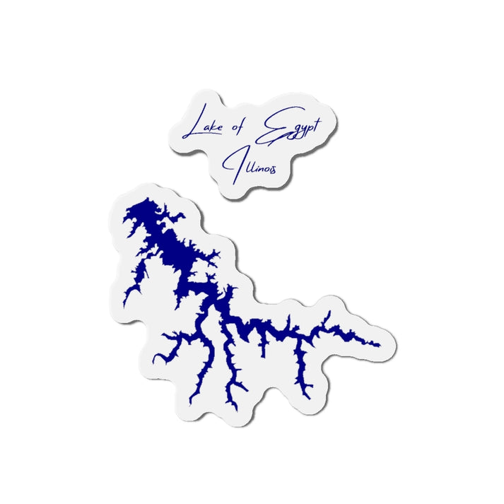 Illinois  Lake  of  Egypt  Die  Cut  Magnet  front  position  view  from  front  4  x  4.webp
