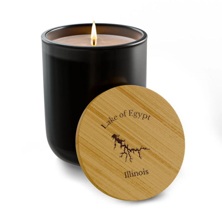 Illinois  Lake  of  Egypt  Engraved  Candle  other  position  view  from  front  true  noir  (matte).webp