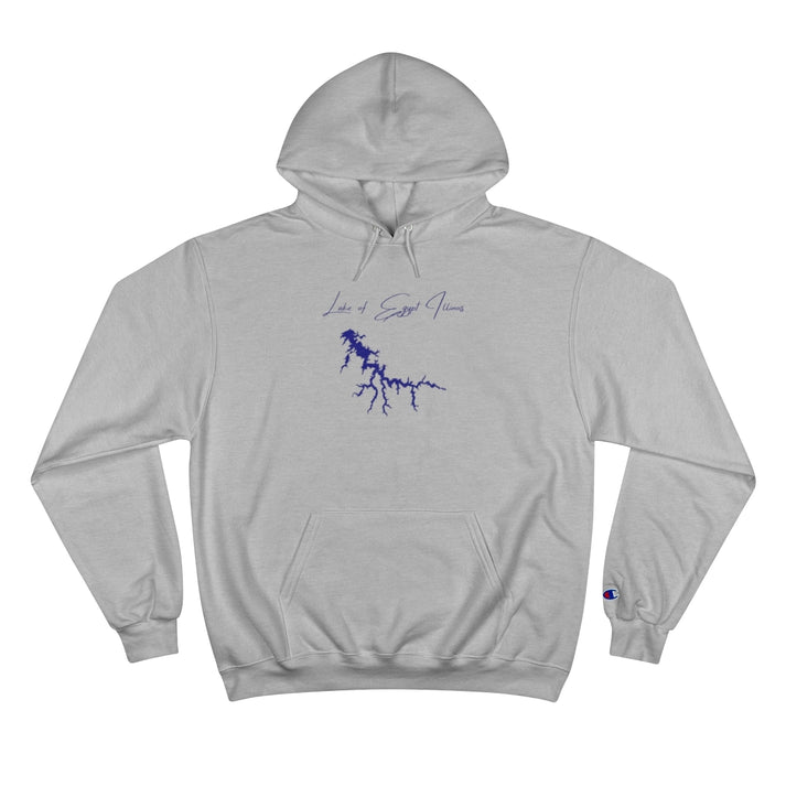 Illinois  Lake  of  Egypt  Hoodie  front  position  view  from  front  light  steel.webp