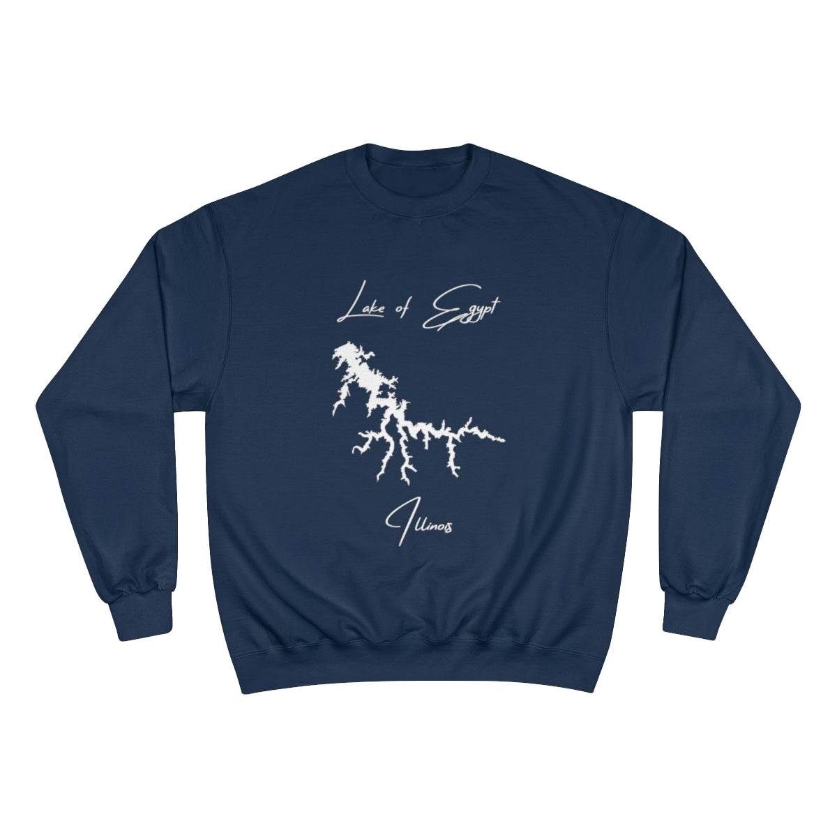 Illinois  Lake  of  Egypt  Sweatshirt  front  position  view  from  front  navy.webp
