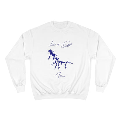 Illinois  Lake  of  Egypt  Sweatshirt  front  position  view  from  front  white.webp