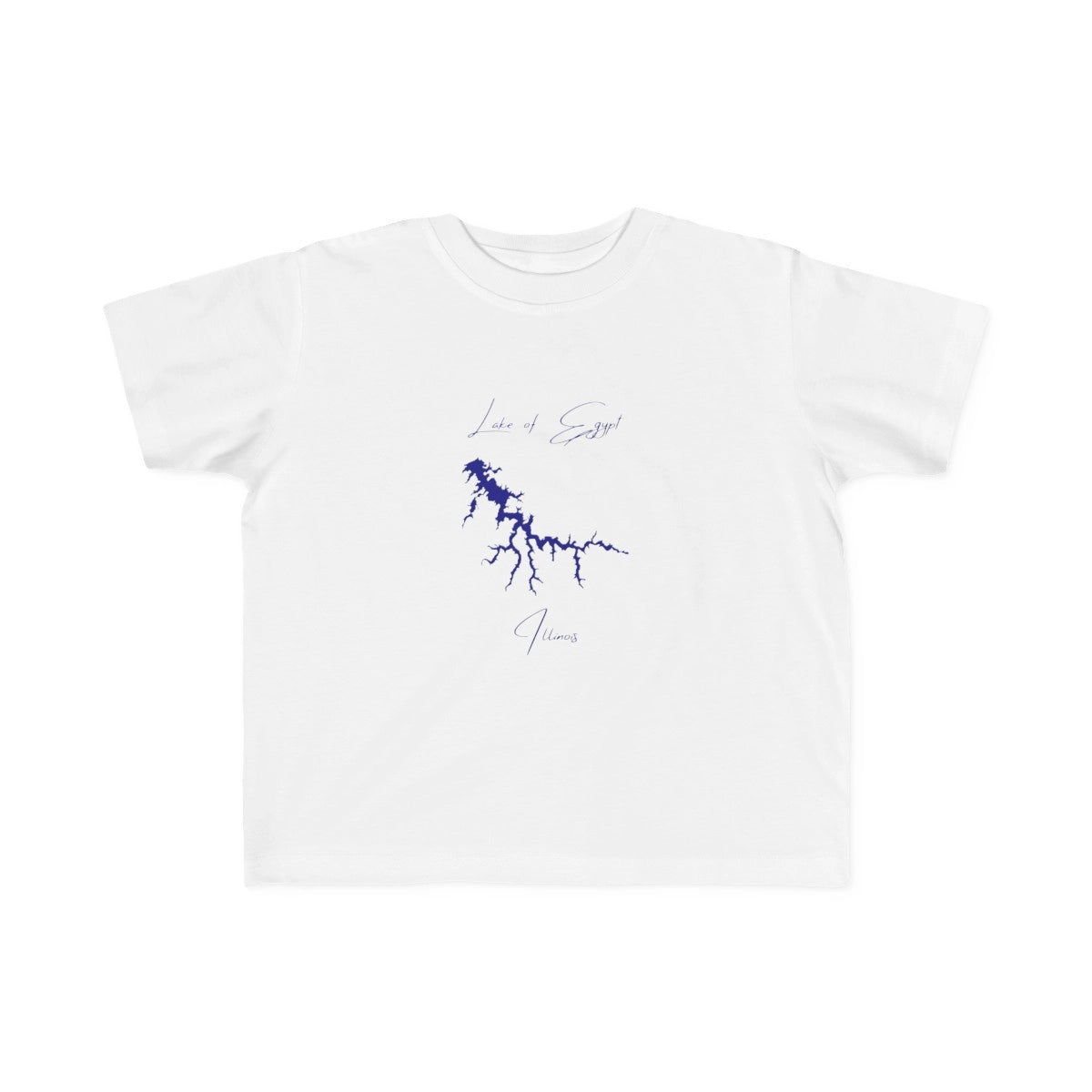 Illinois  Lake  of  Egypt  Toddler  T-shirt  front  position  view  from  front  white.webp