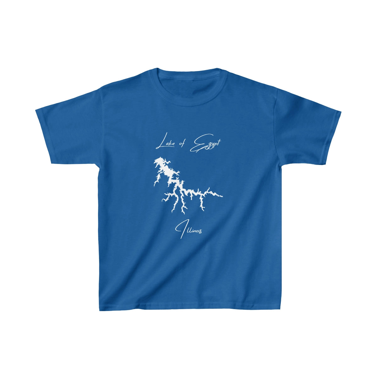 Illinois  Lake  of  Egypt  Youth  T-shirt  front  position  view  from  front  royal.webp