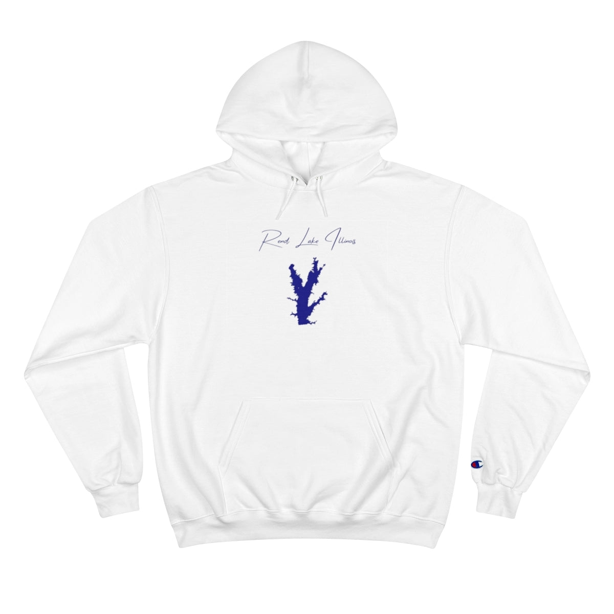 Illinois  Rend  Lake  Hoodie  front  position  view  from  front  white.webp