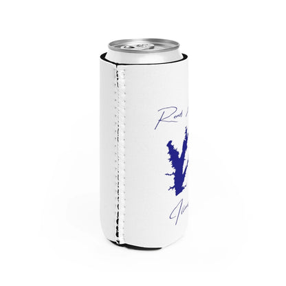 Illinois  Rend  Lake  Slim  Can  Koozie  all  position  view  from  right  white.webp