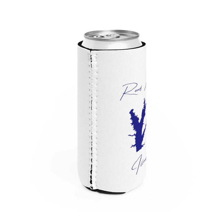 Illinois  Rend  Lake  Slim  Can  Koozie  all  position  view  from  right  white.webp