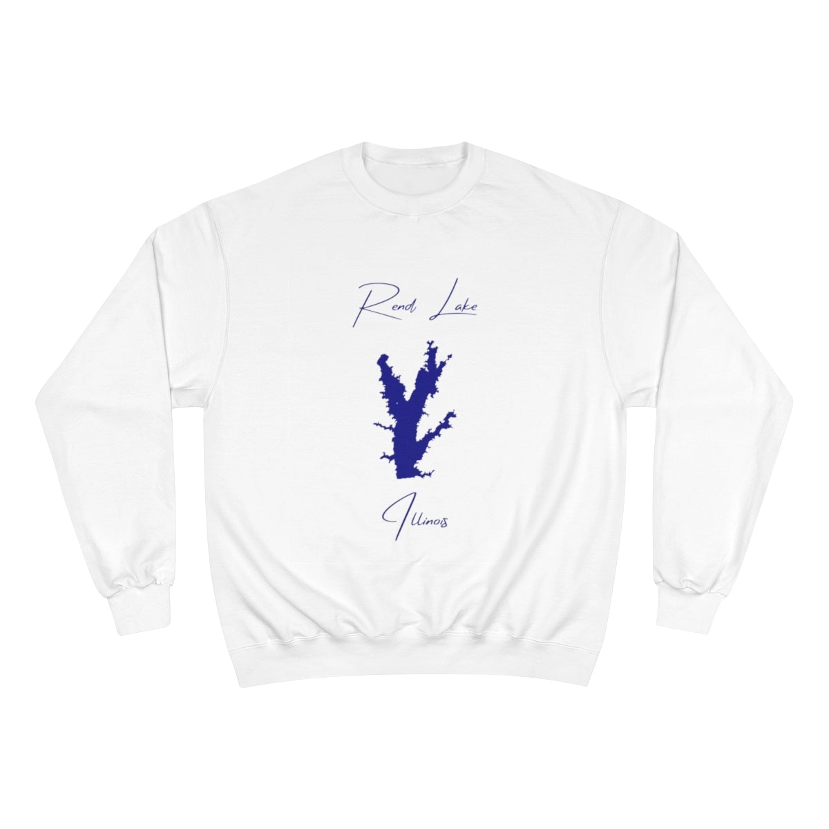 Illinois  Rend  Lake  Sweatshirt  front  position  view  from  front  white.webp