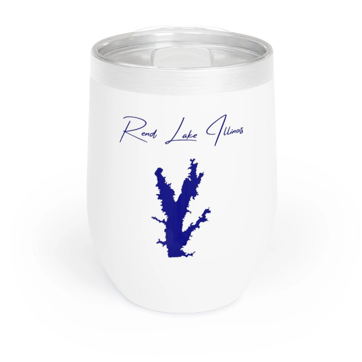 Illinois  Rend  Lake  Wine  Tumbler  front  position  view  from  front  white.webp