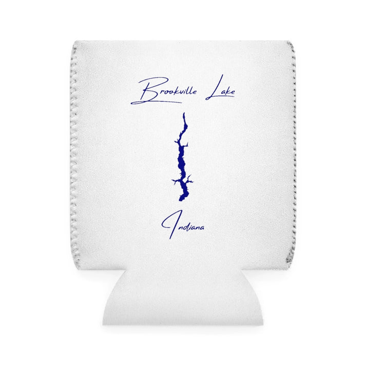 Indiana  Brookville  Lake  Can  Koozie  front  position  view  from  front-1  white.webp