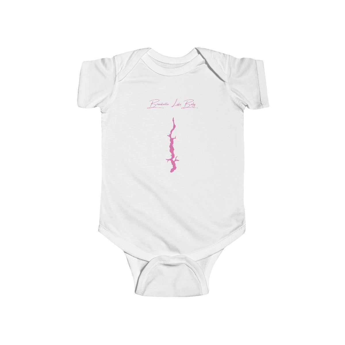 Indiana  Brookville  Lake  Onesie  front  position  view  from  front  white.webp